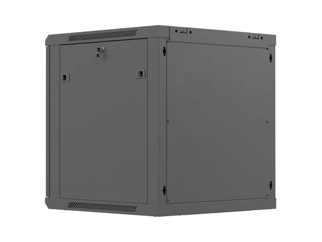 Lanberg Rack Cabinet 19in Wall-Mount 12u 600x600 Flat Pack With Perforated Door Black