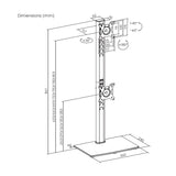 EAN 8435739904947 - AISENS DT34TSR-459 soporte para monitor 86,4 cm (34") Escritorio imagen 7