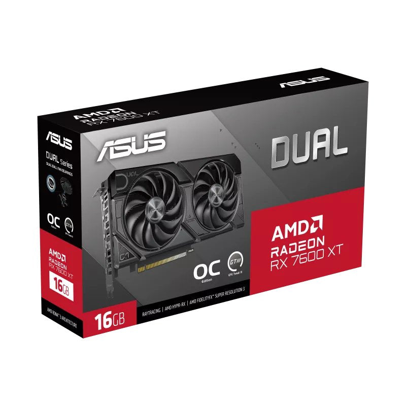 Asus Dual -Rx7600xt-O16g Amd Radeon Rx 7600 Xt 16 Gb Gddr6