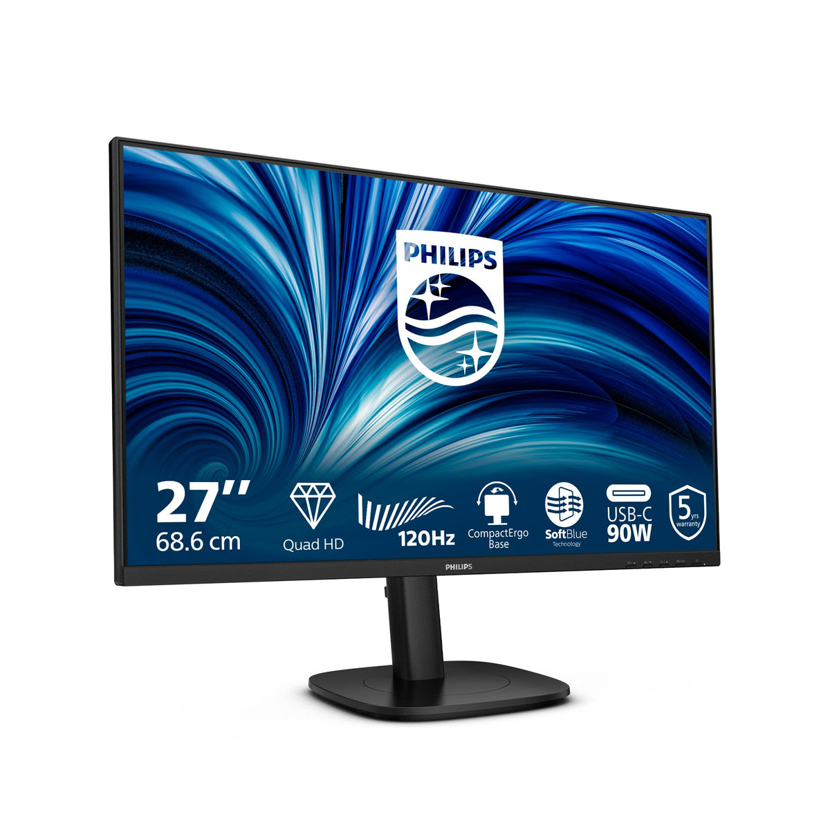 EAN 8721038002423 - Philips 3000 series 27B2U3601/00 pantalla para PC 68,6 cm (27") 2560 x 1440 Pixeles Quad HD LCD Negro imagen 3