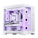 Caja Pc Jonsbo Tk-4 Midi-Tower, Atx, Tempered Glass - Blanco