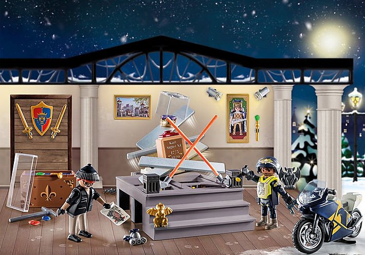 Playmobil 71347 City Action Calendario De Adviento Policía - Robo De Museo, Juguete De Construcción