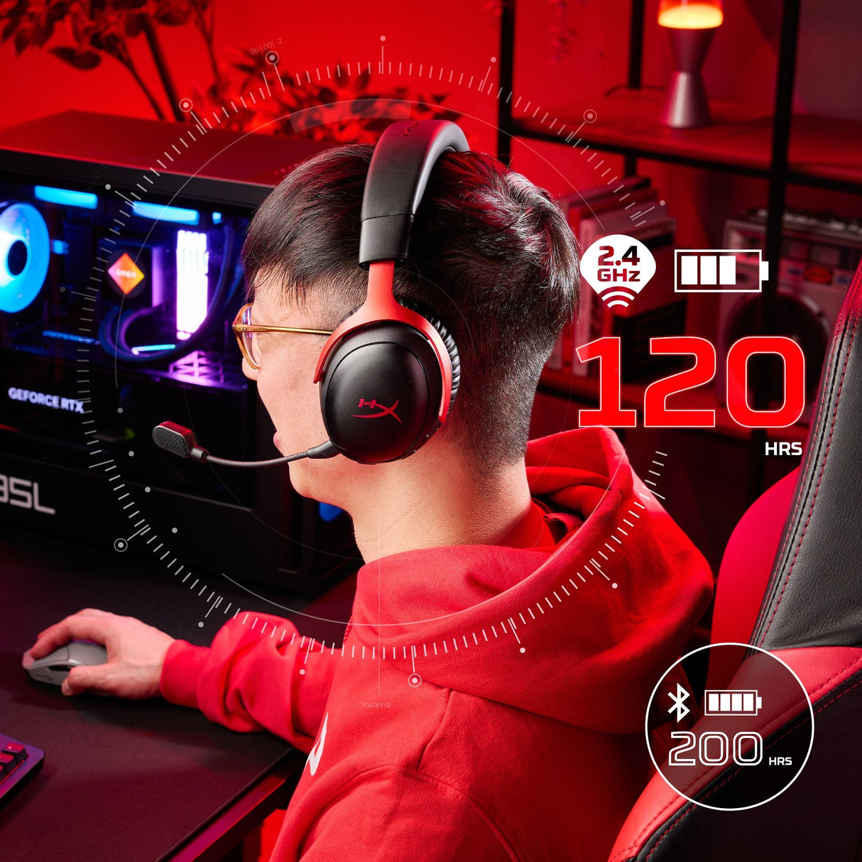Hyperx Auriculares Inalámbricos Cloud Iii S: Auriculares Gaming (Color Negro-Rojo)