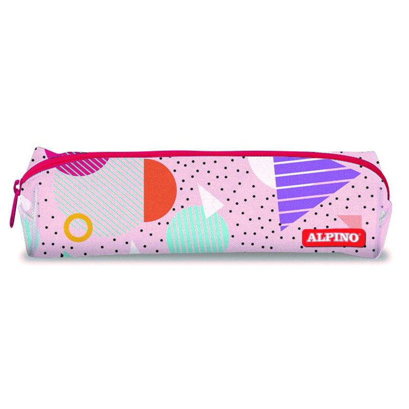 Alpino Estuche Geometric 1 Cremallera 21x6x5cm Multicolor