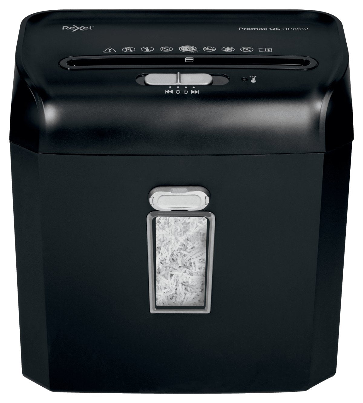 Destructora De Documentos Rexel Promax Rpx612 P4 / 4x40 / 6 Hojas / 12l / Klamm / Kred /
