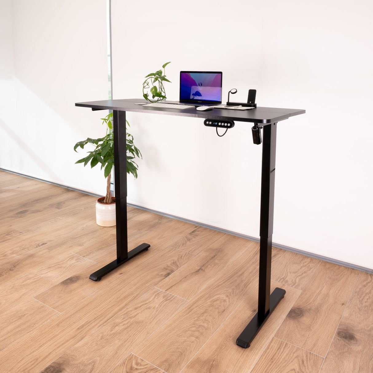 Tooq Origami Mesa De Escritorio Electrica Ajustable En Altura 730-1180mm - Motor Dc 100-240v - Tablero De Mdf 18mm -