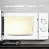 Microondas Grunkel Mwg-25grill 850w Capacidad 25l Funcion Grill Blanco