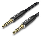 Cable Estéreo Vention Bawbf Jack 3.5 Macho Jack 3.5 Macho 1m Negro