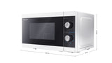 EAN 4974019151915 - Sharp YC-MG01E-W microondas Negro, Blanco Microondas con grill Encimera 20 L 800 W imagen 2