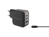 Conceptronic Cargador 3port 67w,2xusb-C,1xusb-A 1.5m Sw