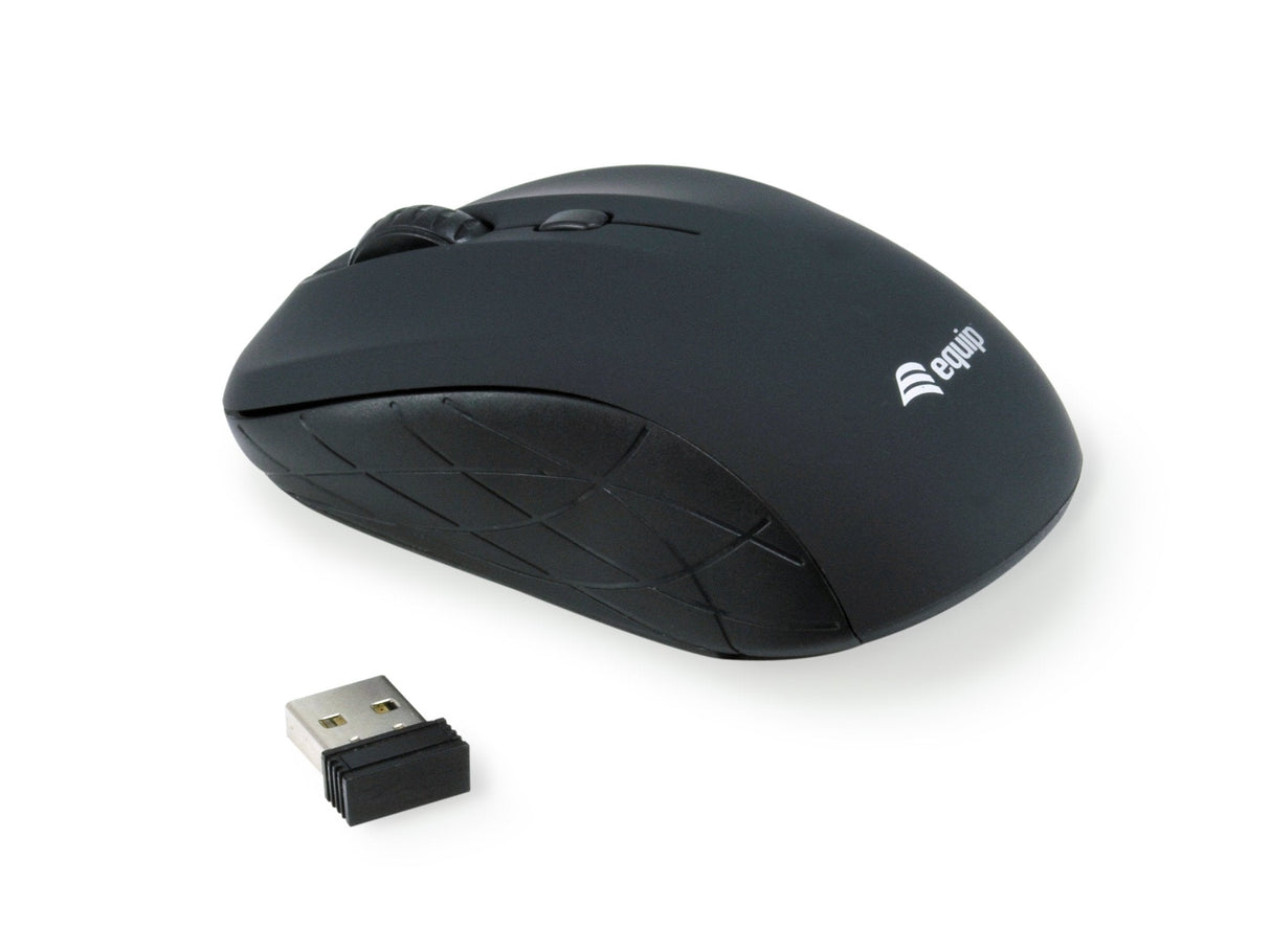 Equip  Ratón Óptico Inalámbrico, Mini Negro
