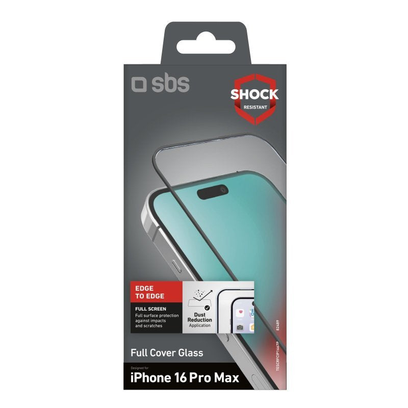 Sbs Screen Protector Full Funda Cristal Templado For Iphone 16 Pro Max
