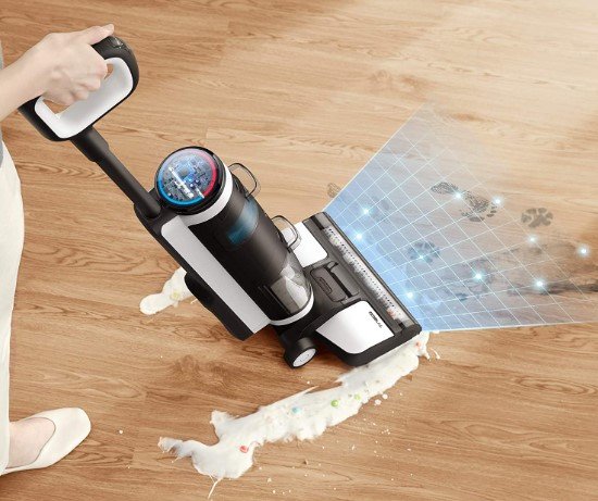 Aspirador Tineco Floor One S3 Negro, Blanco Sin Bolsa