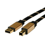 Cable Roline Gold Usb 2.0 Typ A-B 3,0m