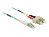 Delock Cable De Fibra Óptica Lc > Sc Multimodo Om3 0,5 M