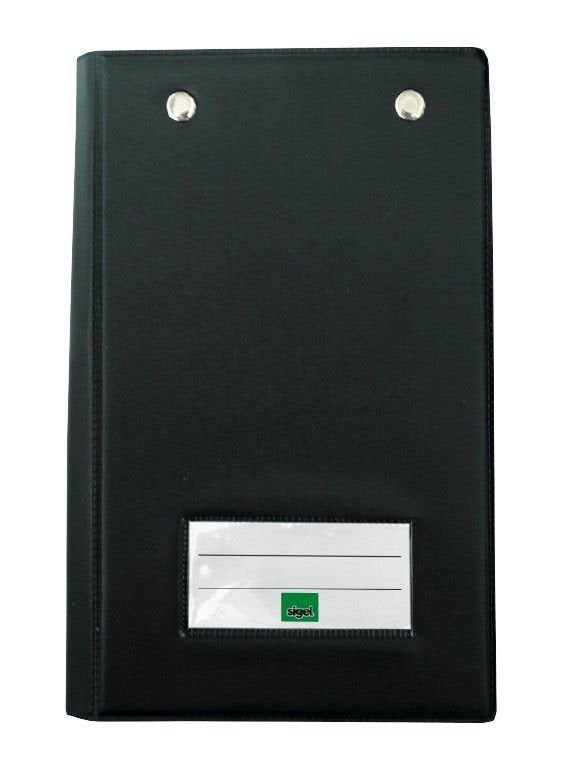 Sigel Klemmbrettmappe A6 Negro