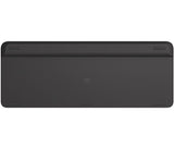 Logitech Slim Multi-Device Wireless Keyboard K580 Teclado Rf Wireless + Bluetooth Nórdico Grafito