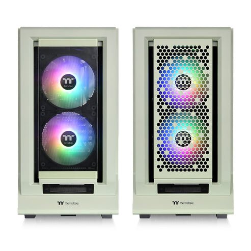 Caja Pc Thermaltake Ceres 350 Mx Verde Claro, Vidrio Templado X 2 Ca-1z3-00mewn-00