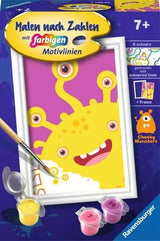 Pintura De Ravensburger Para Números - Monster Amarillo 23631