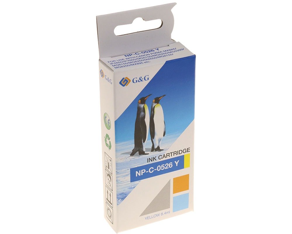 G&G Cartucho De Tinta Compatible Canon Cli-526y/ 4543b001 Amarillo