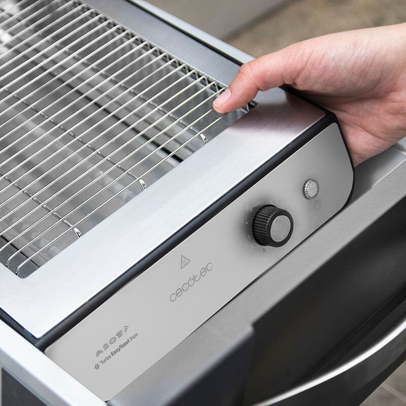 Tostador Cecotec Turbo Easytoast Inox 900w Gris