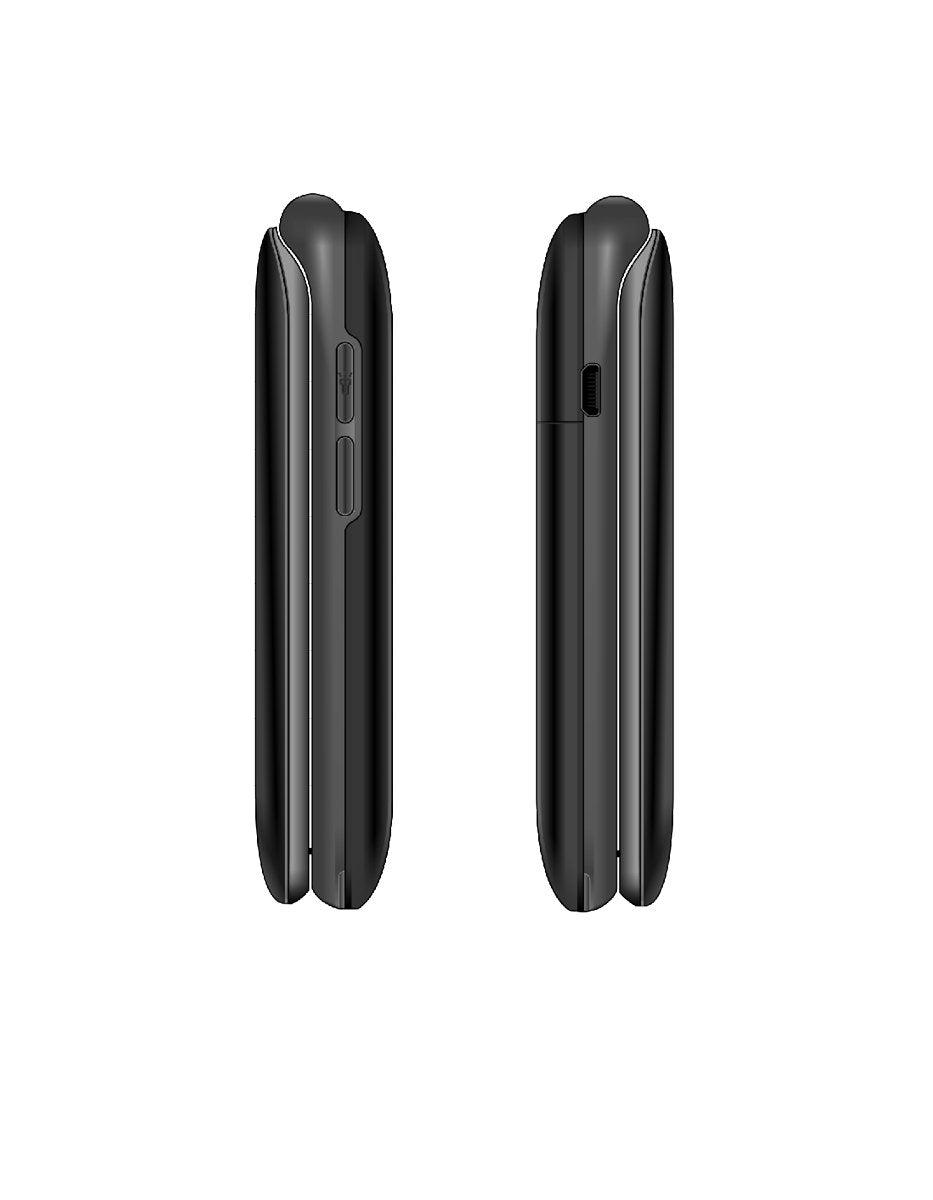 Beafon Sl720 Silver Line, Teléfono Plegable Con Teclas Grandes, Negro