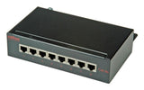 Roline Patchpanel 8 Ports Kat.5e Class D Geschirmt Schwarz