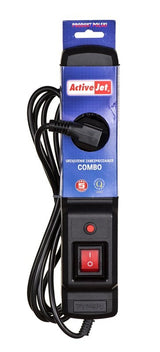 EAN 5901443115588 - Activejet COMBO 3GN 1,5m base múltiple 3 salidas AC Interior Negro imagen 3