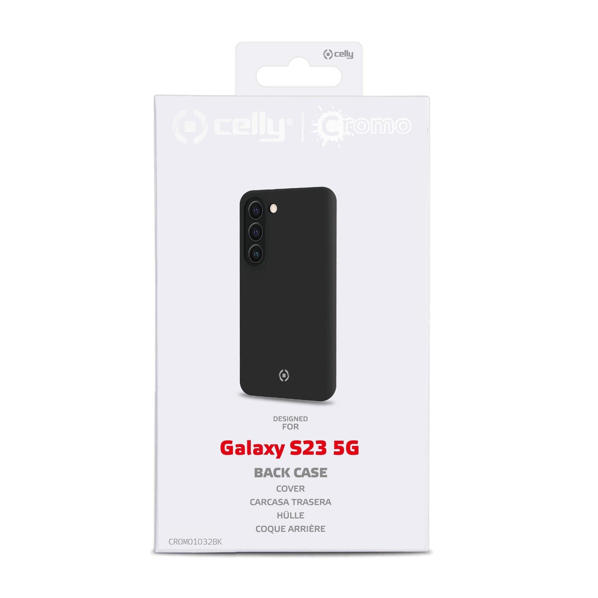 Celly Cromo Funda Para Galaxy S23 5g  (6.1") Negro