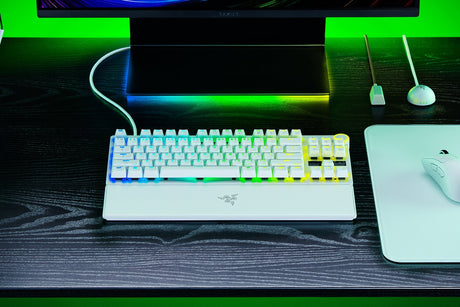 EAN 8887910074169 - Razer Huntsman V3 Pro Tenkeyless 8KHz teclado Juego USB Blanco imagen 3