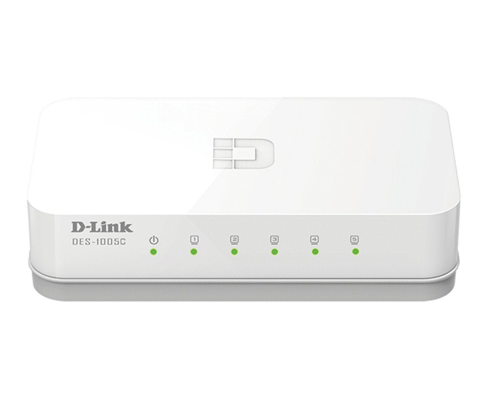 Switch D-Link Des-1005c, 5 Puertos Fast Ethernet No Gestionado
