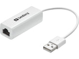 Tarjeta De Red Externa Sandberg Usb -> Rj45 One-Chip 10/100 Mbps
