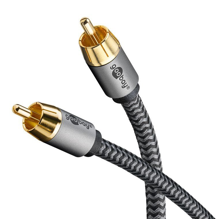 Cable  3,0m 1xrca M A 1xrca Macho Subwoofer Flexiplus Nylon Goobay