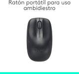 Teclado Ingles + Raton Logitech Mk220 Wireless Negro 920-003161