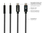 Goodconnections Usb-C 2.0 > Lightning (St-St) 0,5m Ladecable Textilmantel 18w Schwarz