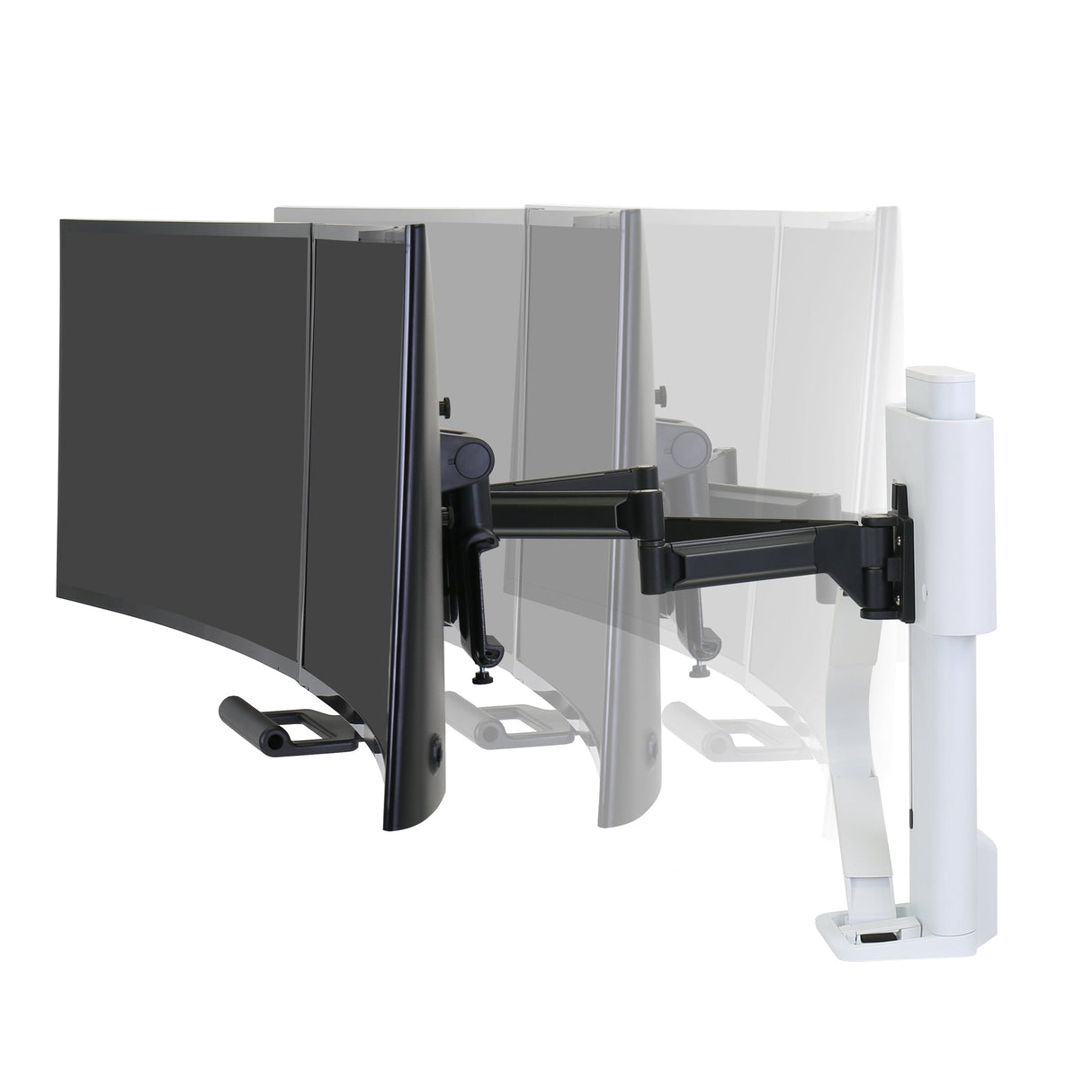 Soporte Monitor Ergotron Trace 45-631-216 Para  (27") Blanco Escritorio, Soporte De Monitor Blanco, Abrazadera, 9,8 Kg, 54,6 Cm (21.5"), 68,6 Cm (27"), 100 X 100 Mm, Blanco