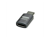 Roline Usb4 Gen 3x2 Adapter Typ C St Bu, Aluminium, Gerade, Silberfarben