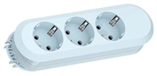 Bachmann Regleta Smart 3 Tomas, Berry Blue, 1,5m, Sin Interruptor