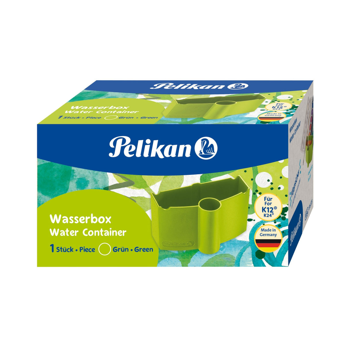 Pelikan Wasserbox Verde Con Pinselhalter