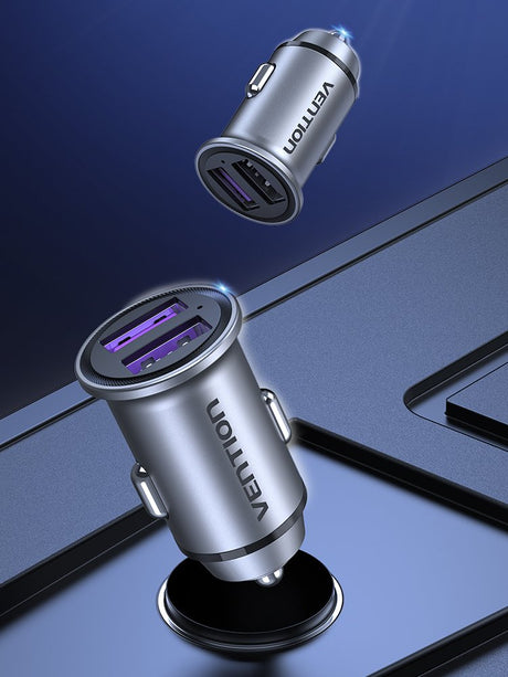 EAN 6922794761674 - Vention FFEH0 cargador de dispositivo móvil Universal Gris Encendedor de cigarrillos Carga rápida Auto imagen 2