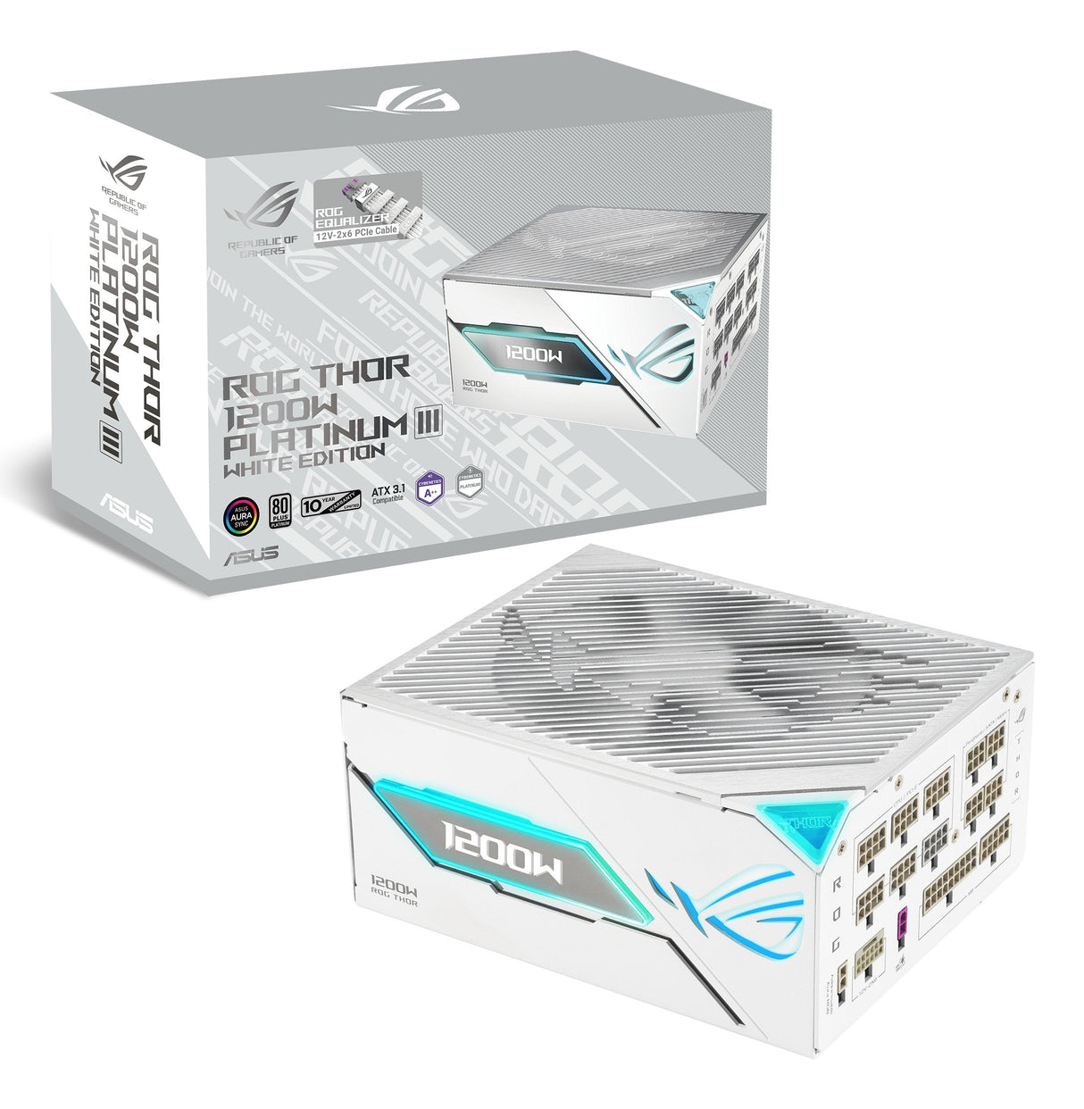 Asus Netzteil Rog-Thor-1200p3-Wht-Gaming-E 1200w 80+ Platin