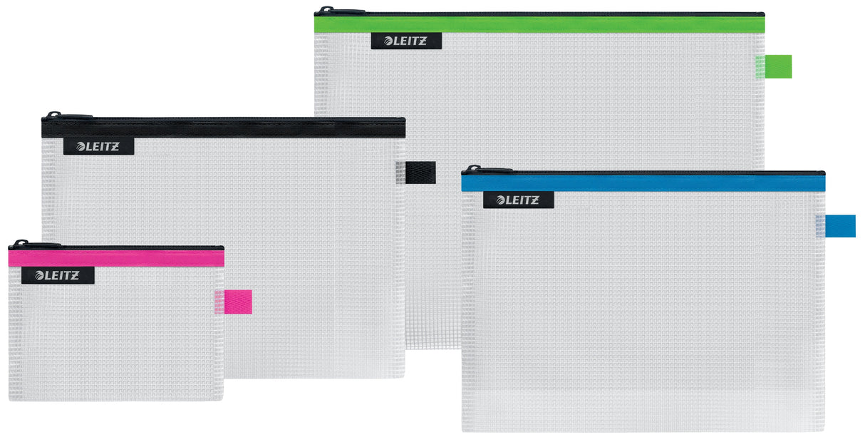 Leitz Bolsita Wow Higiénica Lavable Cremallera 17x24 Cm Fondo Extensible Azul