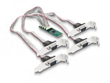 M.2 Karte Zu 4 X Seriell Rs-232 Db9 Mit Standard Und Low Profile Slotblenden