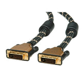 EAN 7611990125524 - ROLINE 11.04.5518 cable DVI 10 m DVI-D Negro, Oro imagen 2