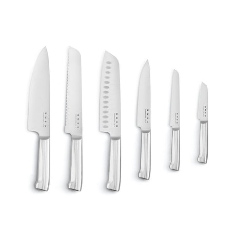 EAN 8017709344207 - Smeg KBSF02PB taco para cuchillos Bloque con ranuras para cuchillos Plástico, Acero inoxidable, Madera Az imagen 4