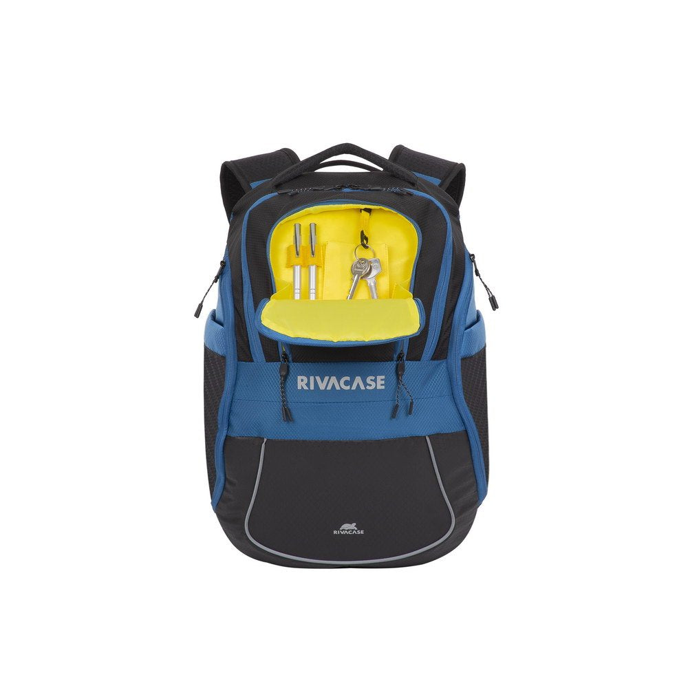 Rivacase 5225 Mochila Informal Negro, Azul Nylon