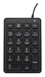 Usb Numeric Keypad 22 Keys 6ft Perp Cable Calc/Tab/Back Space Keys