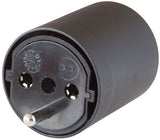 Adaptador Fix De A Ch Negro 230v 3 Pines T12 A Schuko