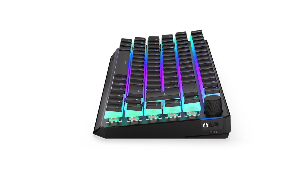 Teclado Alemán Endorfy Thock 75% Rf Inalámbrica + Usb Qwertz Negro