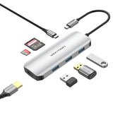 EAN 6922794756816 - Vention TOJHB base para portátil y replicador de puertos Alámbrico USB 3.2 Gen 1 (3.1 Gen 1) Type-C Gris, imagen 1
